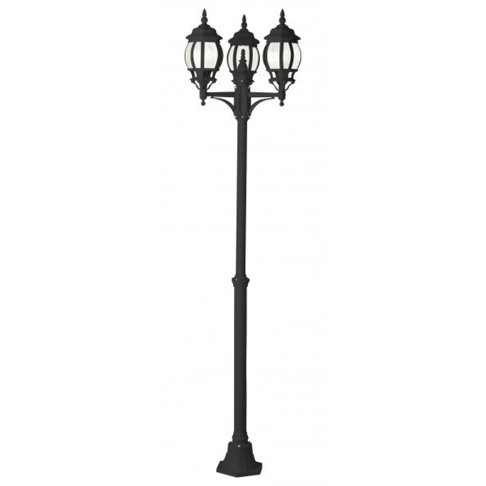 Lampadaire d'extérieur Brilliant Istria Noir, 3 lumières main product photo