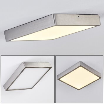 Plafonnier Broglen LED Nickel mat, 1 lumière