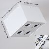 Plafonnier Baishan Blanc, 4 lumières