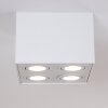 Plafonnier Baishan Blanc, 4 lumières