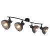 Spot Globo PANTALLA Noir, 4 lumières
