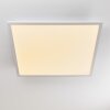 Plafonnier Salmi LED Aluminium, Blanc, 1 lumière, Télécommandes