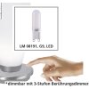 Lampe à poser Paul Neuhaus TYRA LED Acier inoxydable, 1 lumière