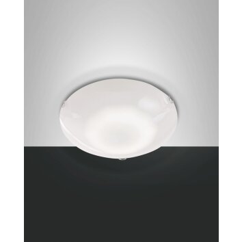 Plafonnier Fabas Luce Ostuni LED Blanc, 1 lumière