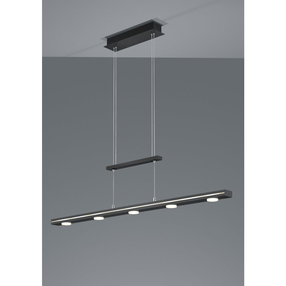 Suspension Trio Lacal LED Nickel mat, 7 lumières main product photo