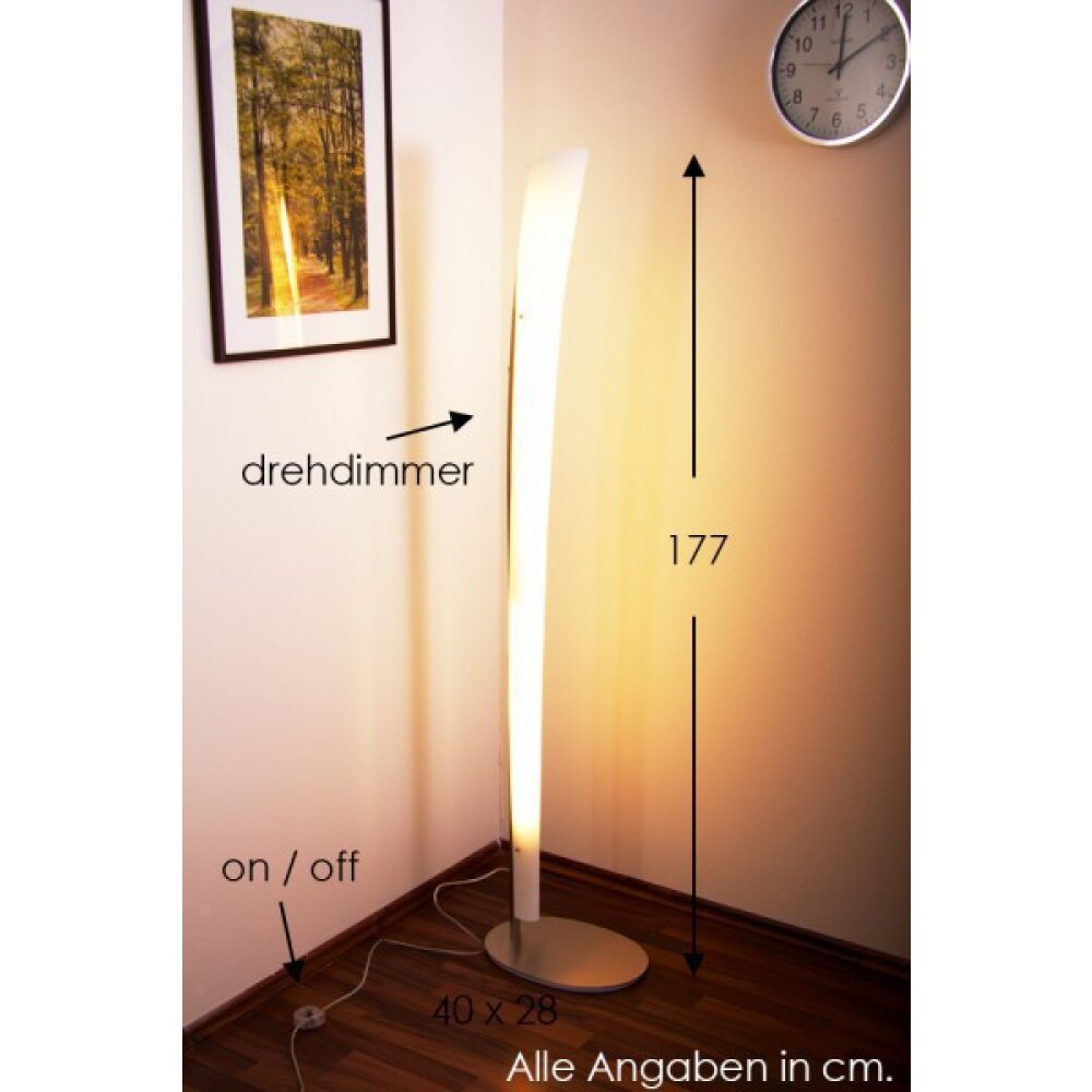 Lampadaire Selene Calla Blanc, 4 lumières main product photo