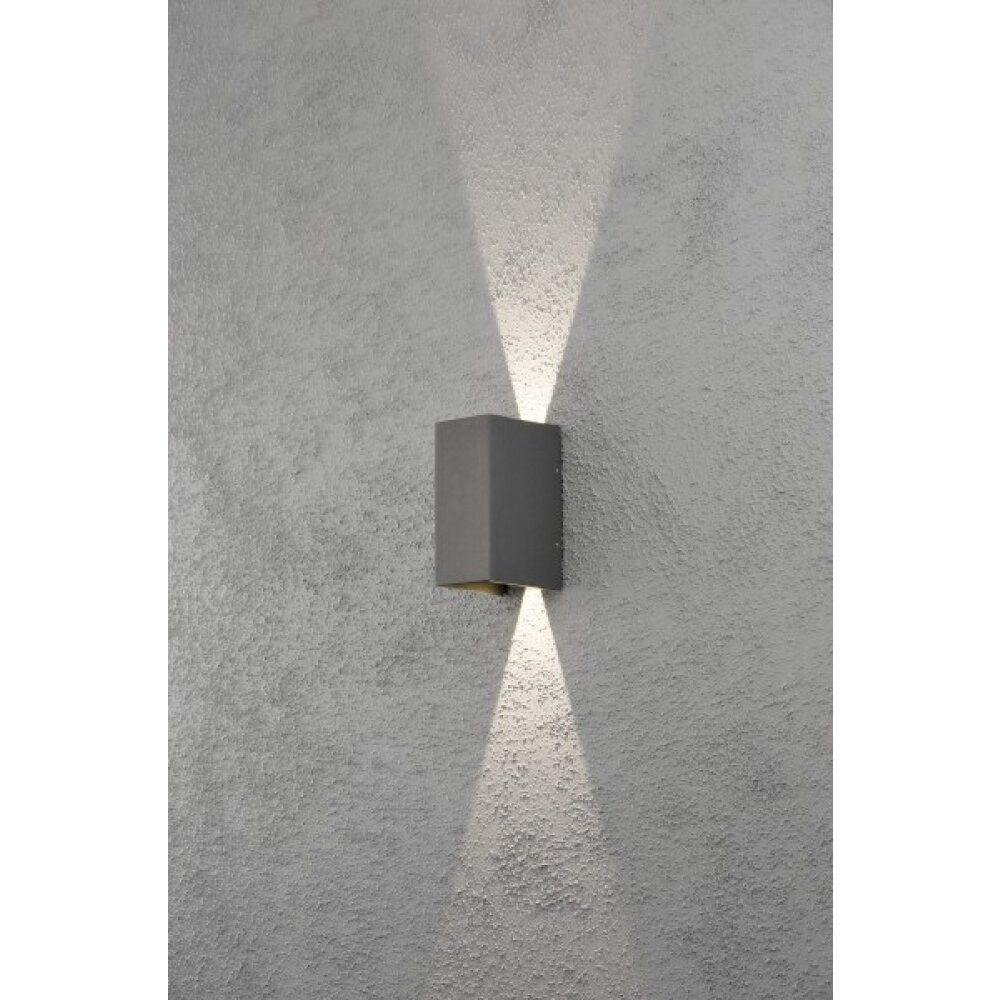 Applique murale Konstsmide Cremona LED Anthracite, 2 lumières main product photo