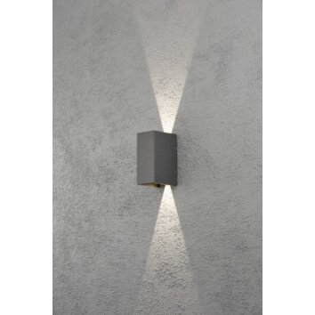 Applique murale Konstsmide Cremona LED Anthracite, 2 lumières