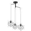 Suspension Eglo STRAITON Noir, 3 lumières