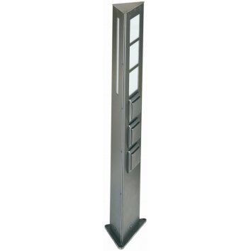 2109 Eclairage de chemin Luminaires Albert Leuchten couleur acier inoxydable, 1 lumière
