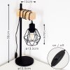 Lampe à poser Barbengo Bois clair, Noir, 1 lumière