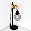 Lampe à poser Barbengo Bois clair, Noir, 1 lumière