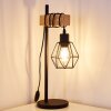 Lampe à poser Barbengo Bois clair, Noir, 1 lumière