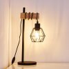 Lampe à poser Barbengo Bois clair, Noir, 1 lumière