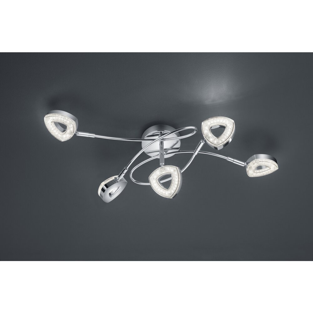 Plafonnier Reality Tours LED Chrome, 5 lumières main product photo