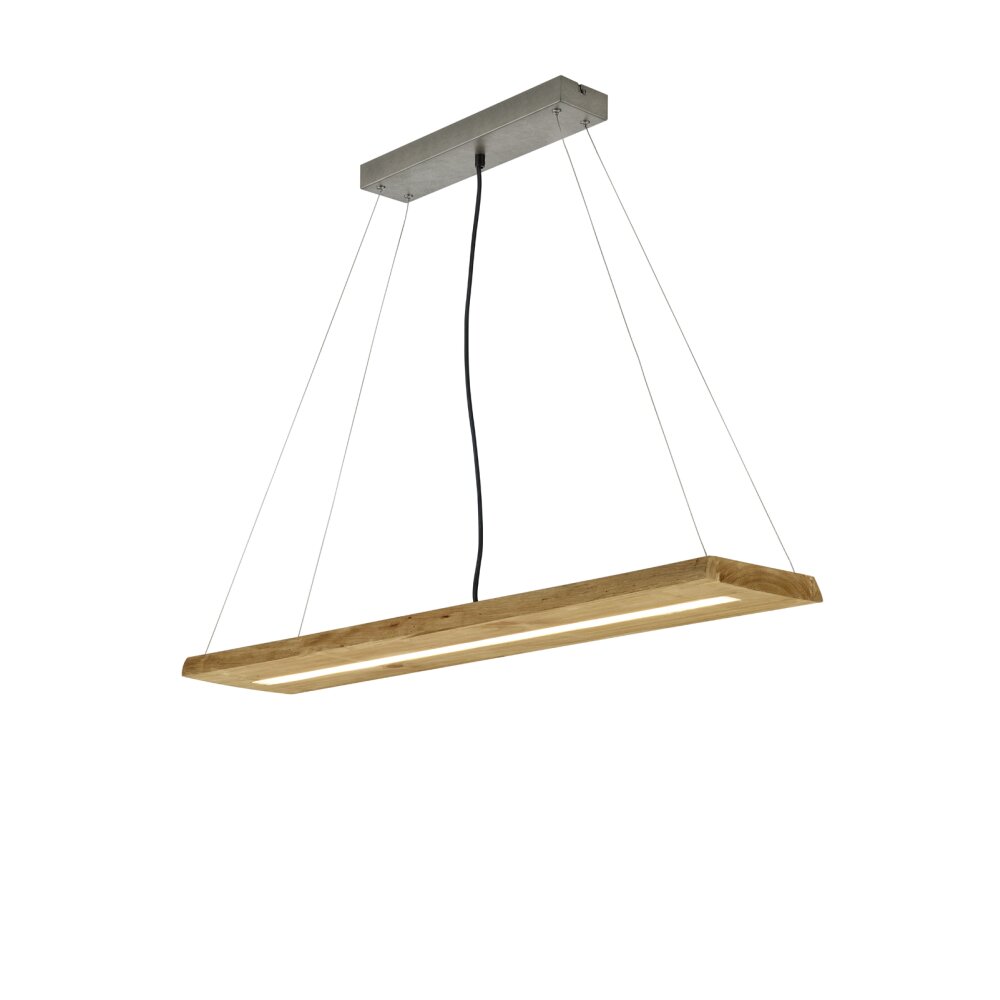 Suspension Trio Brad LED Bois clair, 1 lumière main product photo