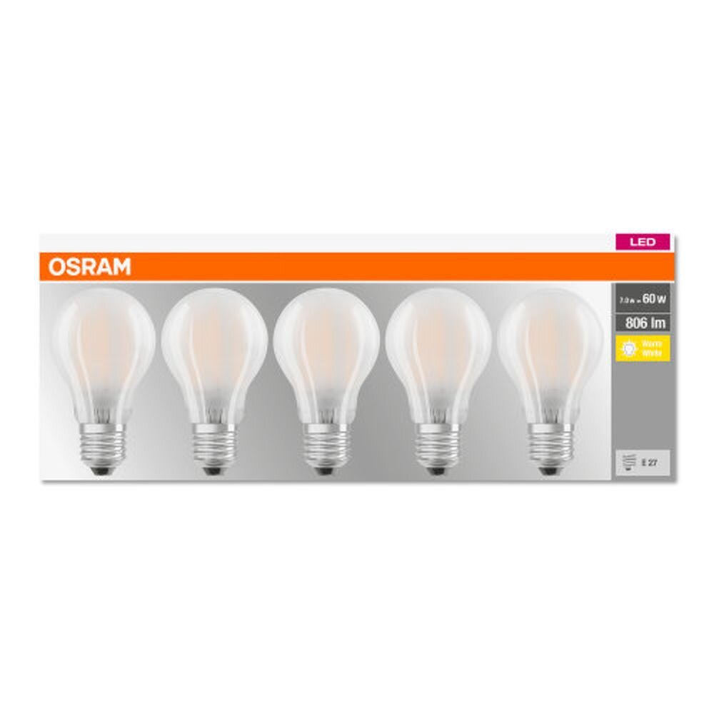 OSRAM CLASSIC B Lot de 3 LED E14 5,5 watt 2700 kelvin 806 lumen