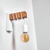 Applique murale Barbengo Brun, Blanc, 1 lumière