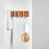 Applique murale Barbengo Brun, Blanc, 1 lumière