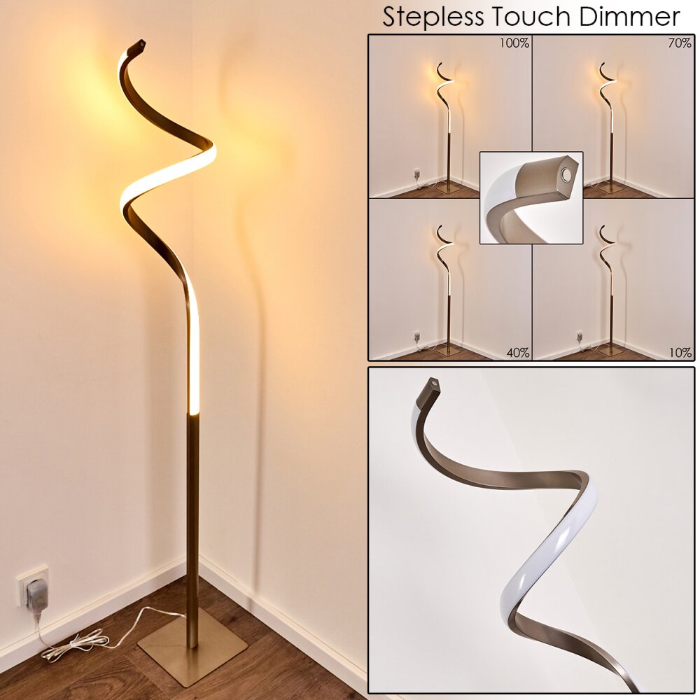 Lampadaire Pitasch LED Nickel mat, 1 lumière main product photo