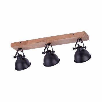 Applique murale / Plafonnier Leuchten Direkt Noir, 3 lumières