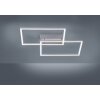 Plafonnier Leuchten Direkt IVEN LED Acier inoxydable, 2 lumières, Télécommandes