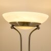 Lampadaire à vasque Biot LED Nickel mat, 2 lumières
