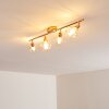 Plafonnier Ferrand LED Cuivre, 4 lumières