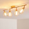 Plafonnier Ferrand LED Cuivre, 4 lumières