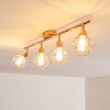 Plafonnier Ferrand LED Cuivre, 4 lumières