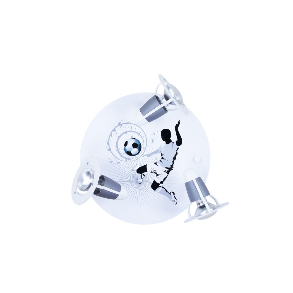 Plafonnier rond Elobra SOCCER Argenté, Blanc, 3 lumières main product photo