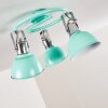 Plafonnier Dompierre Vert, Blanc, 3 lumières