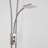 Lampadaire à vasque KIMBA LED Nickel mat, 3 lumières