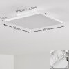 Plafonnier Barasat LED Blanc, 1 lumière