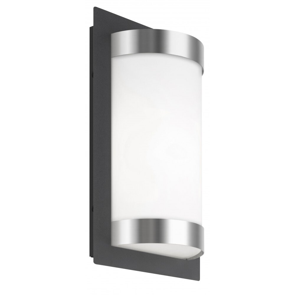 Lampe murale d'extérieur LCD LED Acier inoxydable, Noir, 1 lumière main product photo