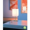 Lampe de table Globo BAILEY Chrome, Blanc, 1 lumière