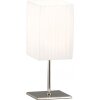 Lampe de table Globo BAILEY Chrome, Blanc, 1 lumière