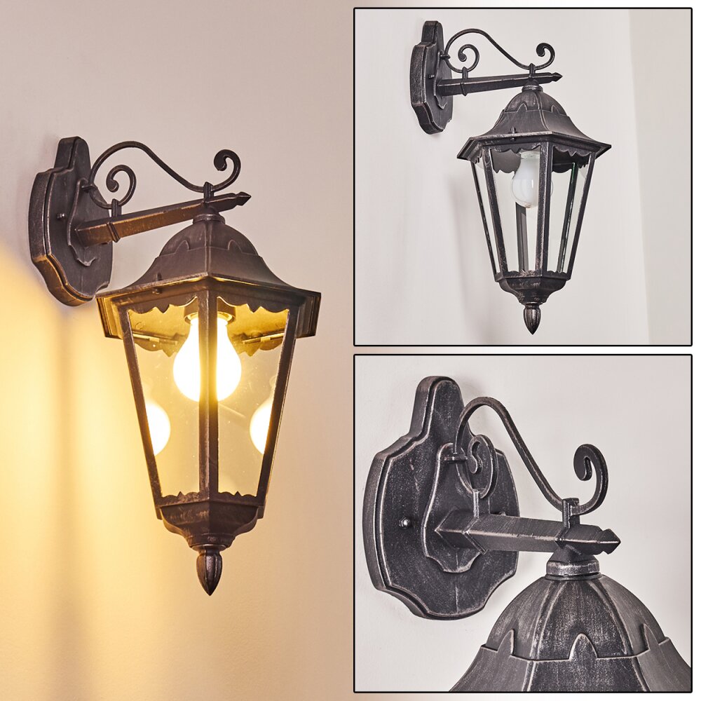 Applique murale d'extérieur Lignac Noir, 1 lumière main product photo