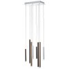 Suspension Brilliant Living Cembalo LED Brun, 8 lumières