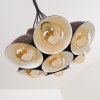 Suspension Timola Beige, Brun foncé, 7 lumières