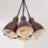 Suspension Timola Beige, Brun foncé, 7 lumières