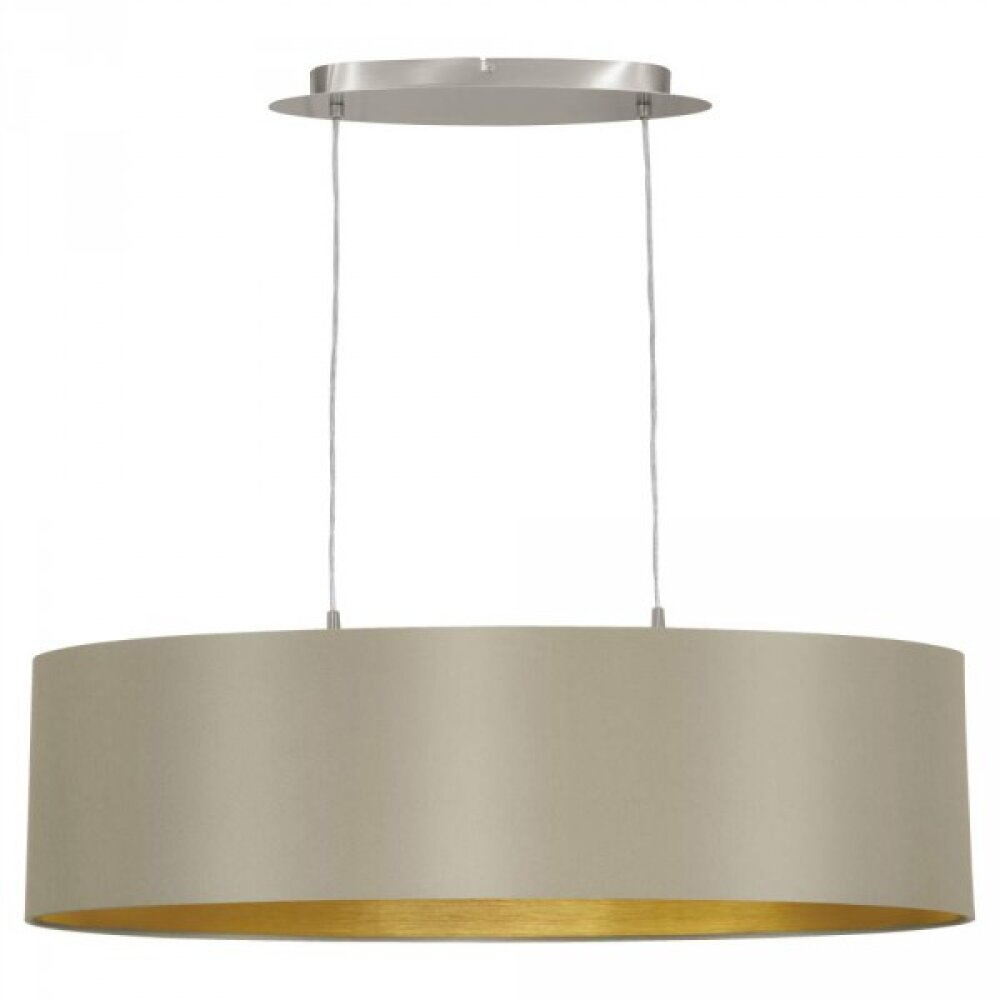 Suspension Eglo MASERLO Nickel mat, 2 lumières main product photo