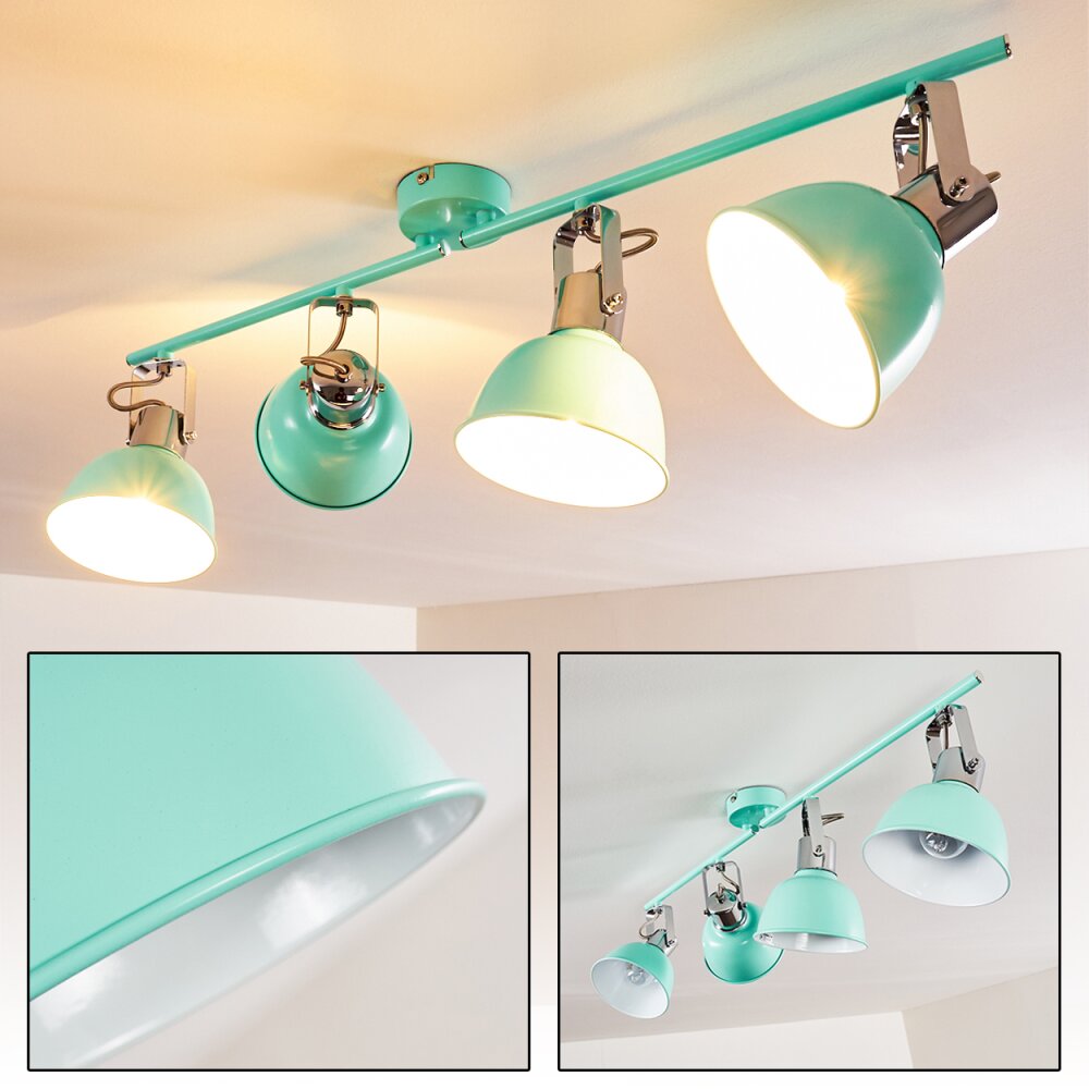 Plafonnier Dompierre Vert, Blanc, 4 lumières main product photo
