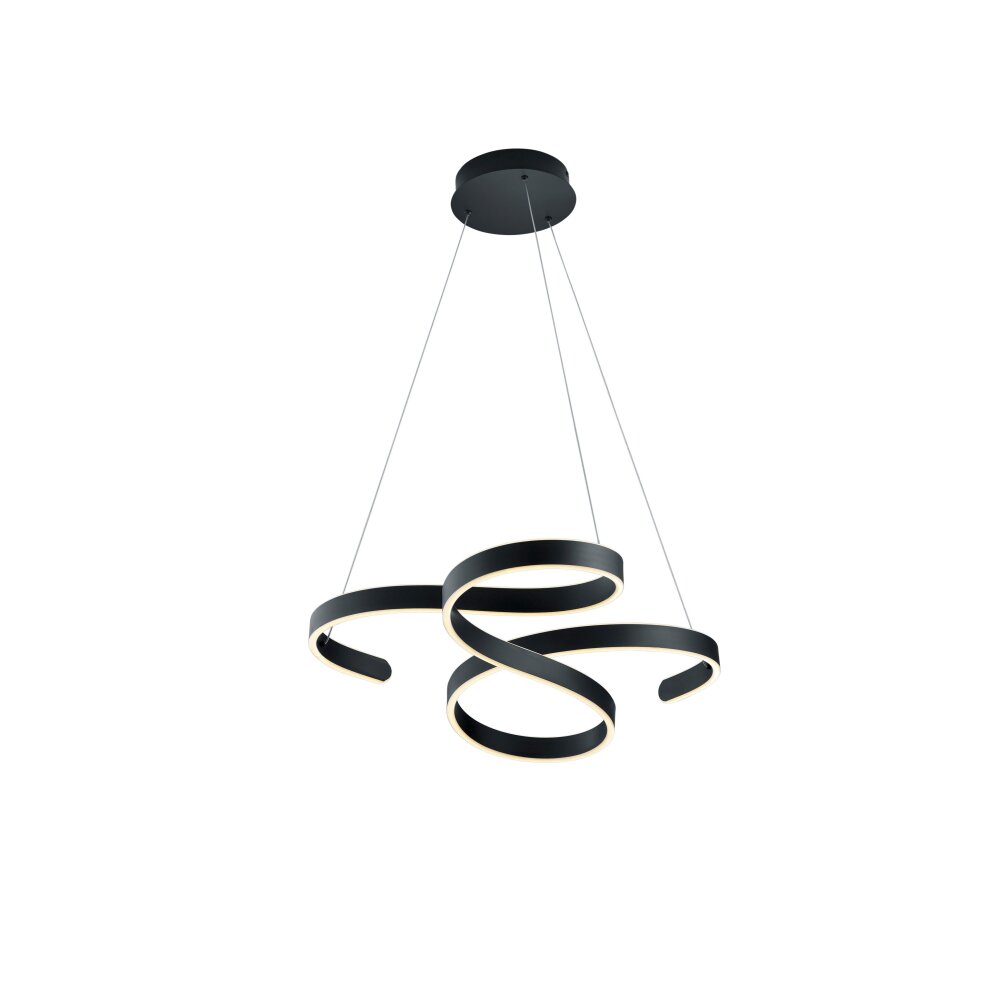 Suspension Trio Francis LED Anthracite, 1 lumière main product photo