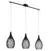 Suspension Eglo RAZONI Noir, 3 lumières