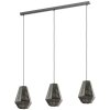 Suspension EGLO CHIAVICA Nickel mat, Noir, 3 lumières