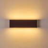 Applique murale Obion LED Rouille, 2 lumières