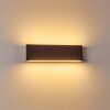 Applique murale Obion LED Rouille, 2 lumières
