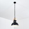 Suspension Chetco Bois clair, Noir, 1 lumière