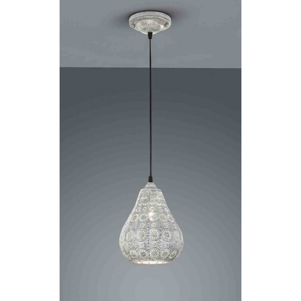 Suspension Trio JASMIN Gris, 1 lumière main product photo
